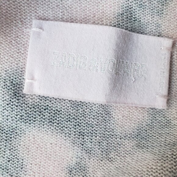 Zadig & Voltaire Cashmere Wool Oversized Tie Dye Rona Cardigan - Picture 6 of 11